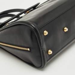 Pre Owned Alexander McQueen Black Leather Medium Heroine Tote