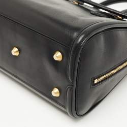 Pre Owned Alexander McQueen Black Leather Medium Heroine Tote