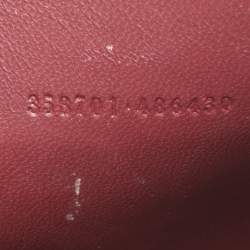 Pre Owned Alexander McQueen Black Croc Embossed Leather Skull Envelope Clutch