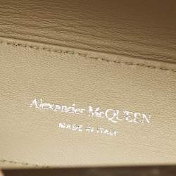 مملوكة مسبقًا Alexander McQueen Jewelled Mini Beige Leather Hobo