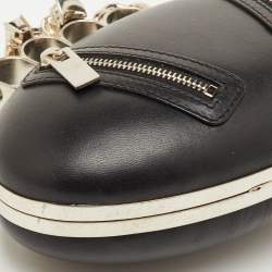 مملوكة مسبقًا حقيبة كلتش أليكسندر ماكوين بوكس جلد أسود