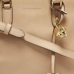 Pre Owned حقيبة ألكسندر ماكوين ساتشيل قفل جمجمة جلد خوخي