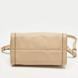 Pre Owned حقيبة ألكسندر ماكوين ساتشيل قفل جمجمة جلد خوخي