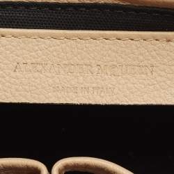 Pre Owned حقيبة ألكسندر ماكوين ساتشيل قفل جمجمة جلد خوخي