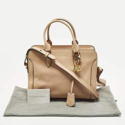 Pre Owned حقيبة ألكسندر ماكوين ساتشيل قفل جمجمة جلد خوخي