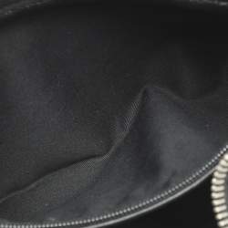 Pre Owned Alexander McQueen De Manta Black/White Printed Satin Clutch