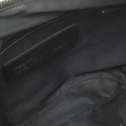 Pre Owned Alexander McQueen De Manta Black/White Printed Satin Clutch