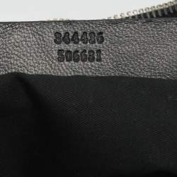 Pre Owned Alexander McQueen De Manta Black/White Printed Satin Clutch