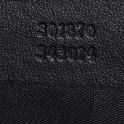 Pre Owned حقيبة كلتش أليكساندر ماكوين دي مانتا جلد وساتان طباعة قلب أسود متوسطة