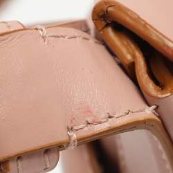 Pre Owned حقيبة باكت ألكسندر ماكوين ذا كَورف جلد وردي مغبر