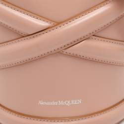 Pre Owned حقيبة باكت ألكسندر ماكوين ذا كَورف جلد وردي مغبر
