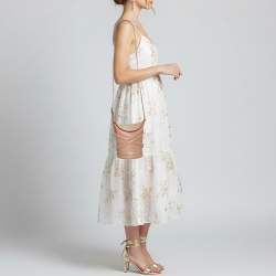 Pre Owned حقيبة باكت ألكسندر ماكوين ذا كَورف جلد وردي مغبر