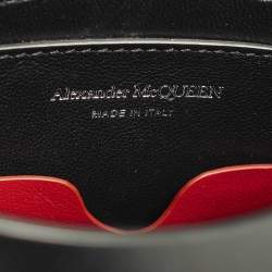مملوكة مسبقًا حقيبة باكيت ألكسندر ماكوين ذا كيرف جلد أسود