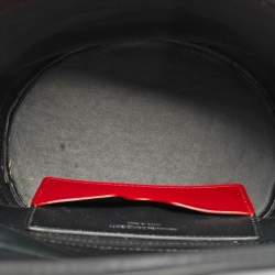 Pre Owned Alexander McQueen The Curve Medium Black Leather Bucket Bag