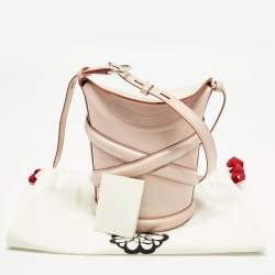 Pre Owned حقيبة باكيت أليكسندر ماكوين ذا كيرف جلد وردي