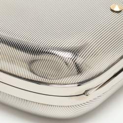 مملوكة مسبقًا Alexander McQueen Knuckle Silver Tone Metal Clutch