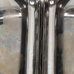 مملوكة مسبقًا Alexander McQueen Knuckle Silver Tone Metal Clutch