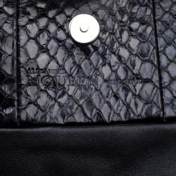 Alexander McQueen Black Leather Faithful Glove Clutch