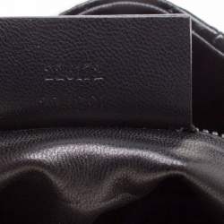 Alexander McQueen Black Leather Faithful Glove Clutch