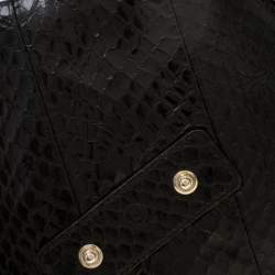 Alexander McQueen Black Leather Faithful Glove Clutch