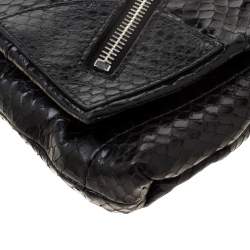 Alexander McQueen Black Leather Faithful Glove Clutch