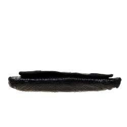 Alexander McQueen Black Leather Faithful Glove Clutch