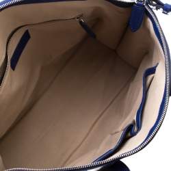 Pre Owned Alexander McQueen Blue Leather Legend Satchel