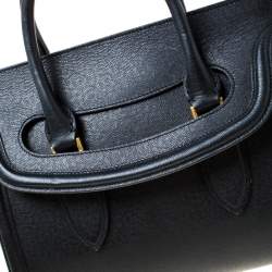 Pre Owned Alexander McQueen Black Leather Medium Heroine Tote
