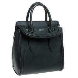 Pre Owned Alexander McQueen Deep Green Leather Small Heroine Satchel