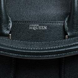 Pre Owned Alexander McQueen Deep Green Leather Small Heroine Satchel