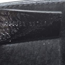 Pre Owned Alexander McQueen Black Patent Leather Mini Heroine Bag