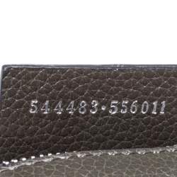 Pre Owned Alexander McQueen Dark Grey Leather Zip Pouch