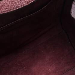 Alexander McQueen Burgundy Leather Mini Heroine Bag