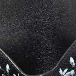 Alexander McQueen Black Leather Skull Card Case