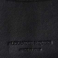 Alexander McQueen Grey Leather Skull Bifold Card Holder 