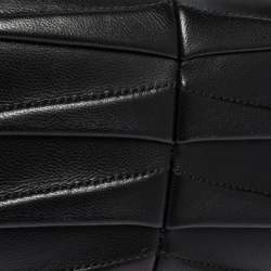 Pre Owned Alexander McQueen Black Leather Shark Teeth Skull Clutch