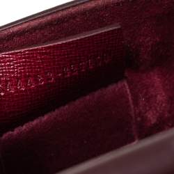 Pre Owned Alexander McQueen Burgundy Leather Mini Heroine Bag