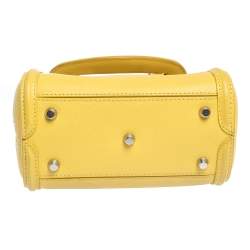 Alexander McQueen Yellow Leather Mini Heroine Bag