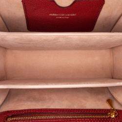 Pre Owned Alexander McQueen Red Leather Box 19 Crossbody Bag