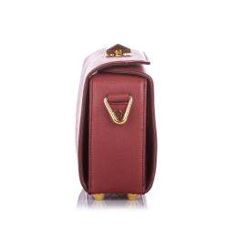 Pre Owned Alexander McQueen Red Leather Box 19 Crossbody Bag