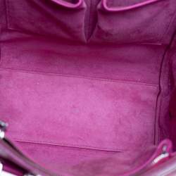Pre Owned Alexander McQueen Fuchsia Leather Small Heroine Satchel