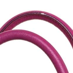 Pre Owned Alexander McQueen Fuchsia Leather Small Heroine Satchel