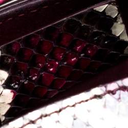 Pre Owned Alexander McQueen Multicolor Python Mini Heroine Shoulder Bag