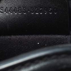 Pre Owned حقيبة أليكساندر ماكوين ميني هيوين مرصعة كريستال جلد سوداء