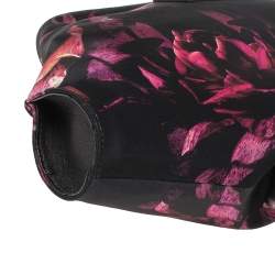 Pre Owned حقيبة كلتش أليكساندر ماكوين دي مينتا متوسطة جلد  وساتان طباعة زهور متعددة الألوان