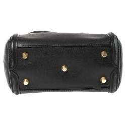 Pre Owned Alexander McQueen Black Leather Mini Heroine Bag