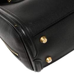 Pre Owned Alexander McQueen Black Leather Mini Heroine Bag