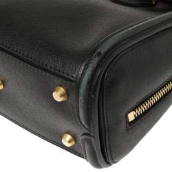 Pre Owned Alexander McQueen Black Leather Mini Heroine Bag