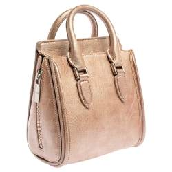 Pre Owned حقيبة أليكساندر ماكوين "ميني هيروين" جلد هولوغرافيك ميتاليك