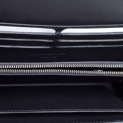 مملوكة مسبقًا محفظة أليكساندر ماكوين جلد أزرق بحلقات وسلسلة